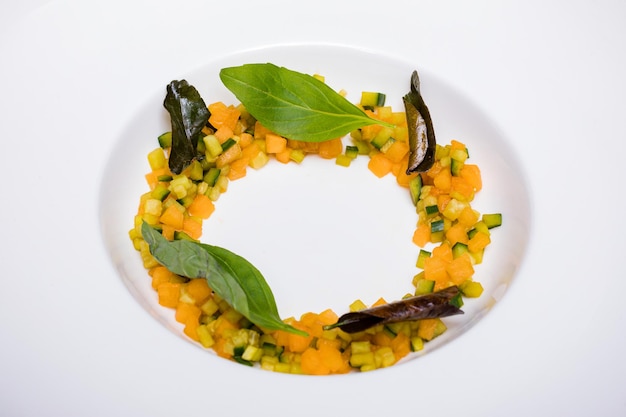 Farfurie cu preparat colorat